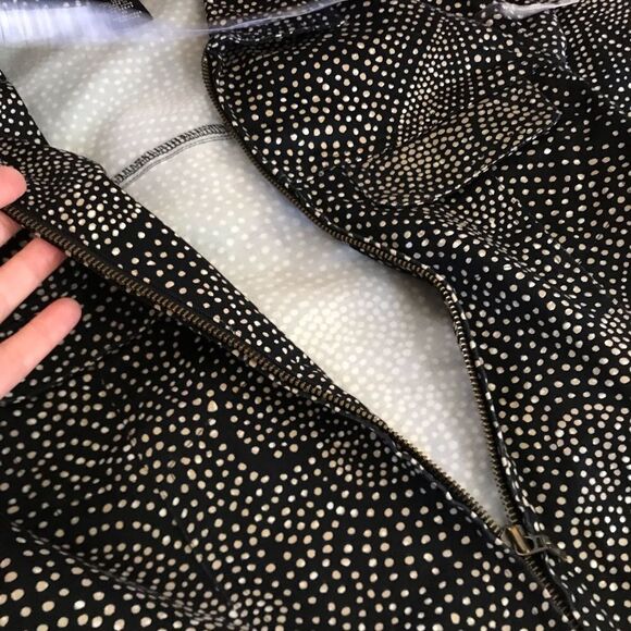 Vintage Geoffrey Beene Sport Jacket zip up black and brown size 10 - Picture 5 of 12